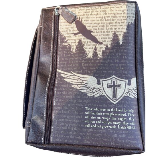 Gregg Gift Co Walk in Faith Bible Cover Eagles Flight Isaiah 40:31 Size XL NWT - Picture 1 of 8